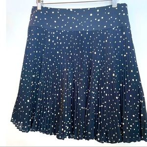 Ann Taylor Polka Dot Pleated Skirt - Size 6